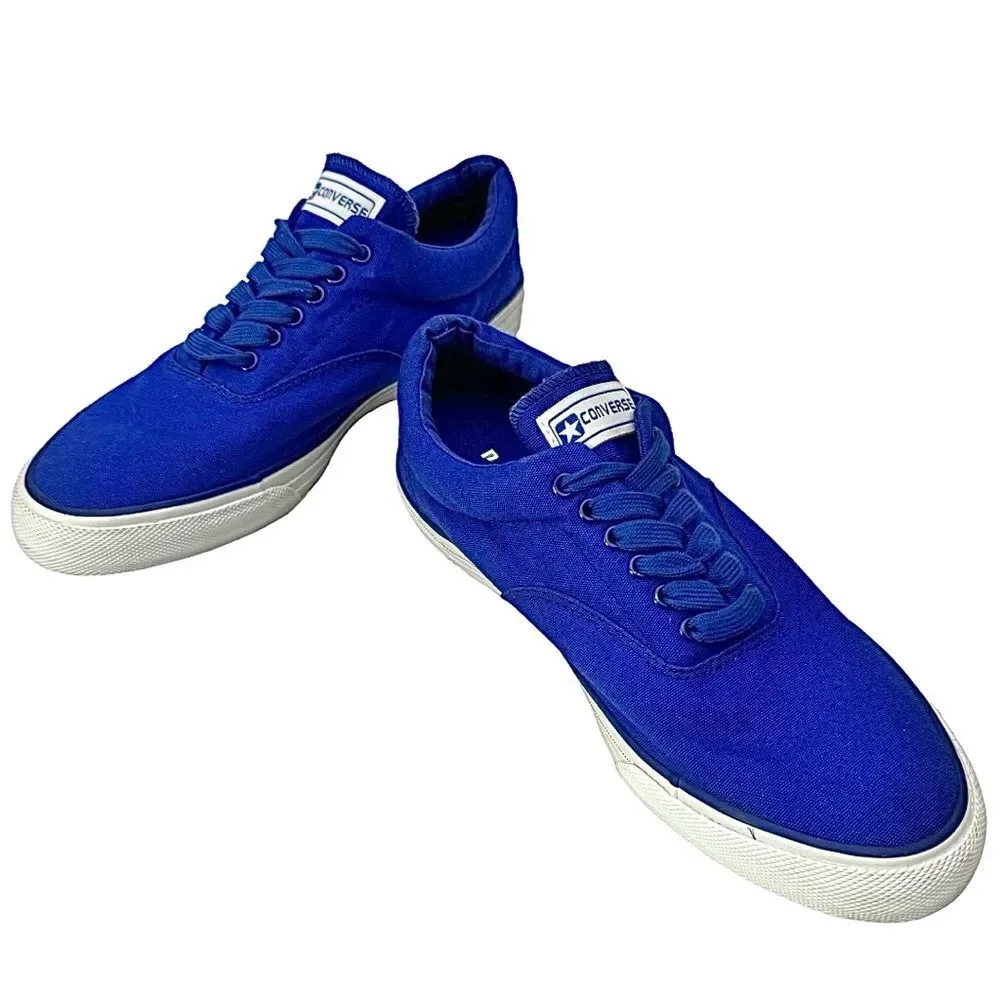 Converse Men’s Royal Blue Canvas Sneakers Size 12 M Classic Lace-Up Casual Shoes - Picture 6 of 11